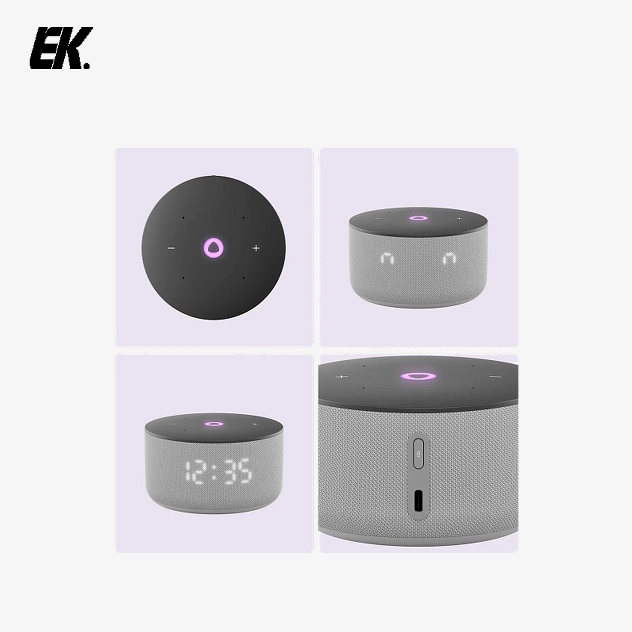 Умная колонка Яндекс Станция Мини 3, с Алисой на YaGPT, серый