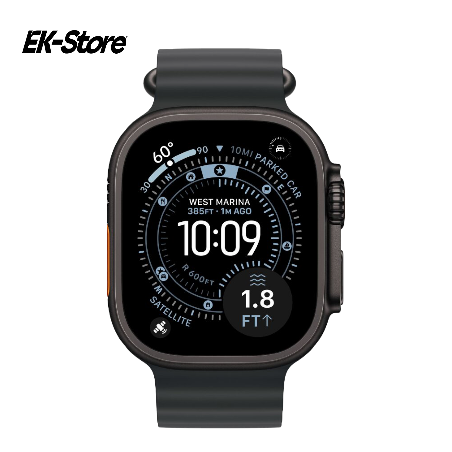 Apple Watch Ultra 3 49mm Black Titanium Black Ocean Band