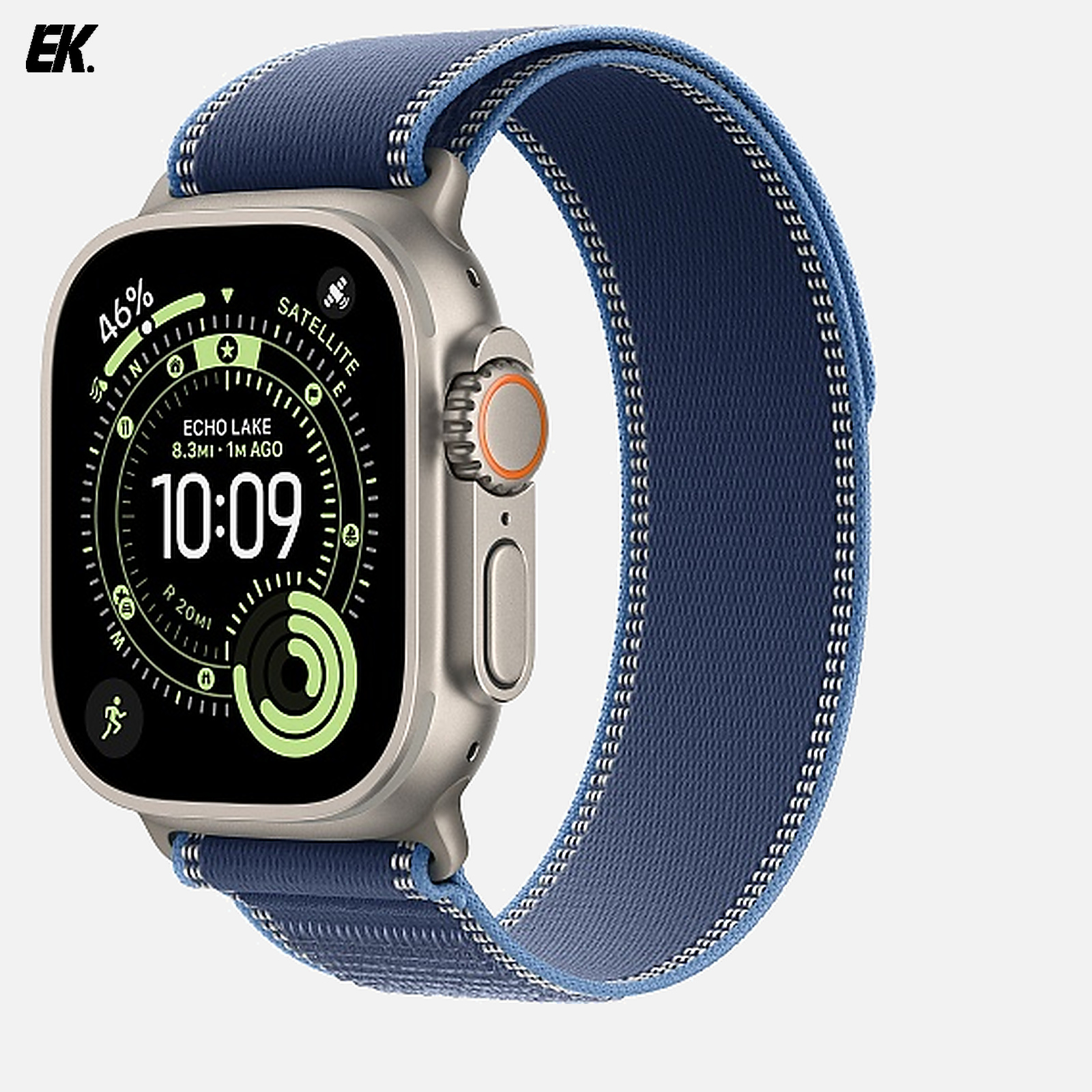 Умные часы Apple Watch Ultra 3 Cellular 49mm Natural Titanium Blue/Bright Blue Trail Loop M/L