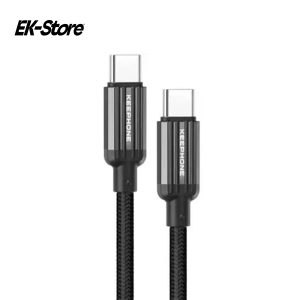 Кабель зарядки KEEPHONE PITTA Type-C to Type-C 60W 1.2m (Black)