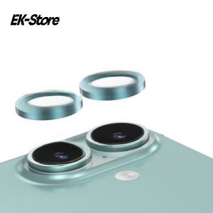 Стекло защитное камеры KEEPHONE CALVIN CAMERA LENS для iPhone 16/16 Plus (Green) KP-SPL008