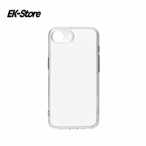 Чехол силиконовый KEEPHONE iPhone 16e Прозрачный с черной рамкой KP-MC0046