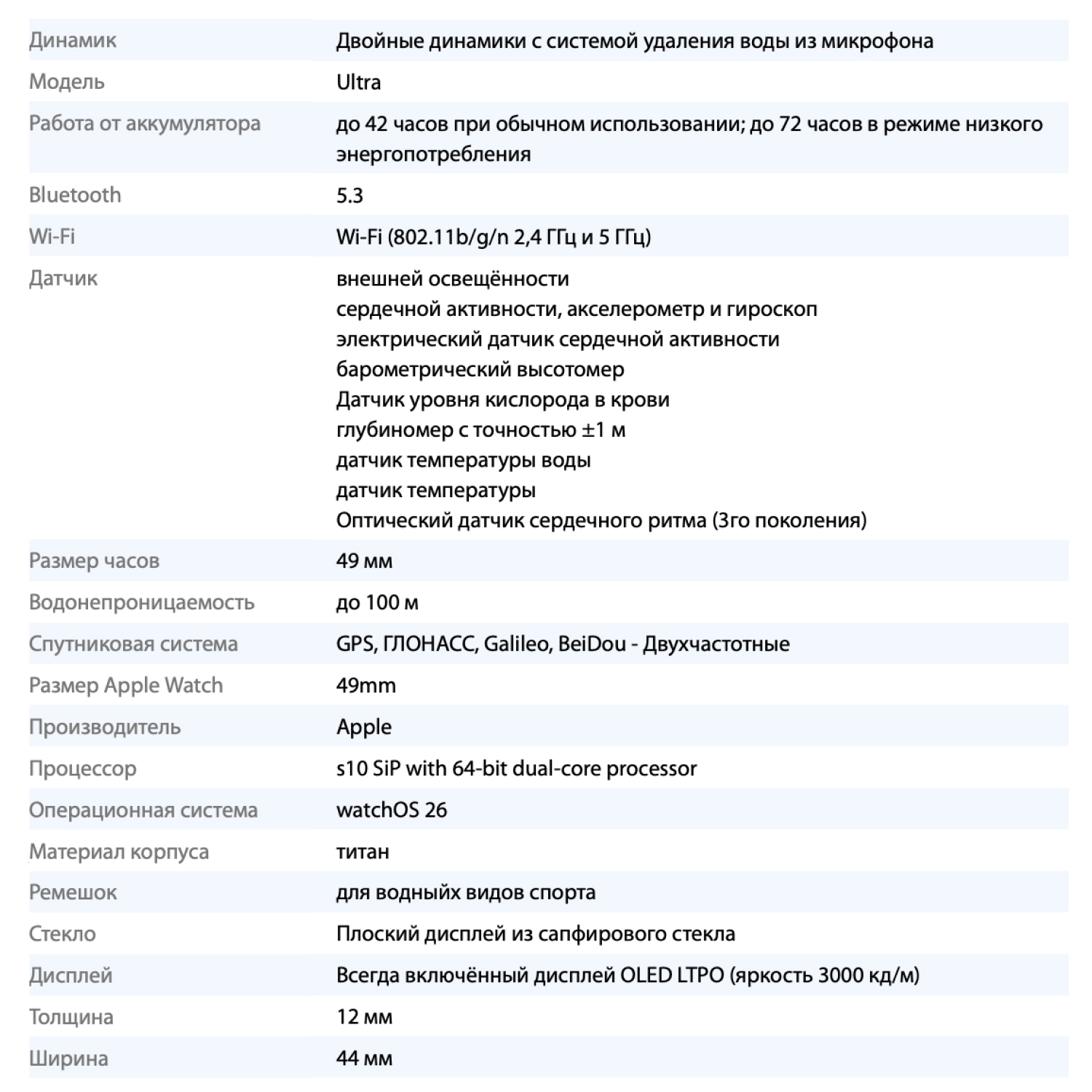 Apple Watch Ultra 3 49mm Black Titanium Black Ocean Band