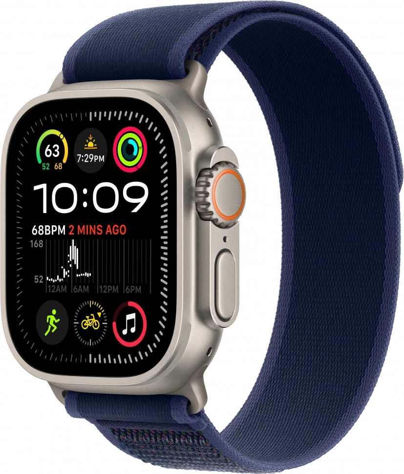 Умные часы Apple Watch Ultra 2 2024 49mm Natural Titanium Case with Blue Trail Loop (S/M)