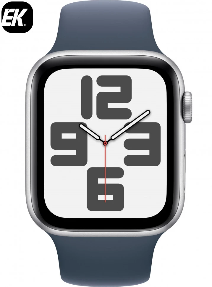 Умные часы Apple Watch SE 2023 44mm Silver Aluminum Case with Sport Band Storm Blue (S/M)
