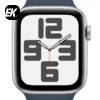 Умные часы Apple Watch SE 2023 44mm Silver Aluminum Case with Sport Band Storm Blue (M/L)