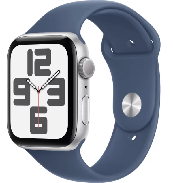 Умные часы Apple Watch SE 2024 44mm Silver Aluminum Case with Denim Sport Band (S/M)