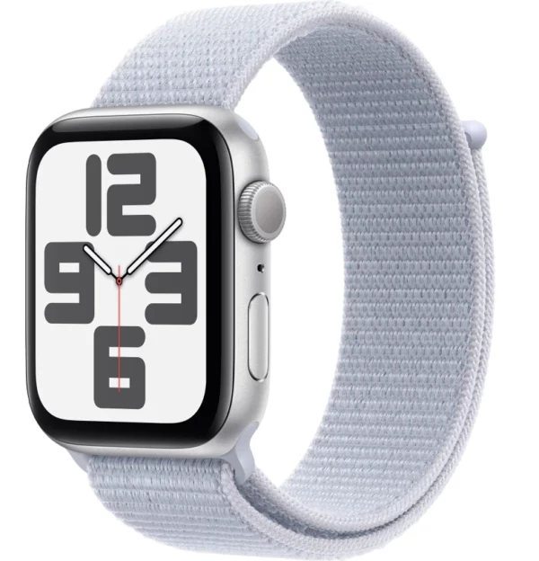 Умные часы Apple Watch SE 2024 44mm Silver Aluminum Case with Blue Cloud Sport Loop