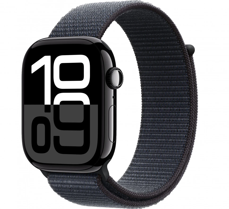 Умные часы Apple Watch Series 10 46mm Jet Black Aluminum Case with Ink Sport Loop