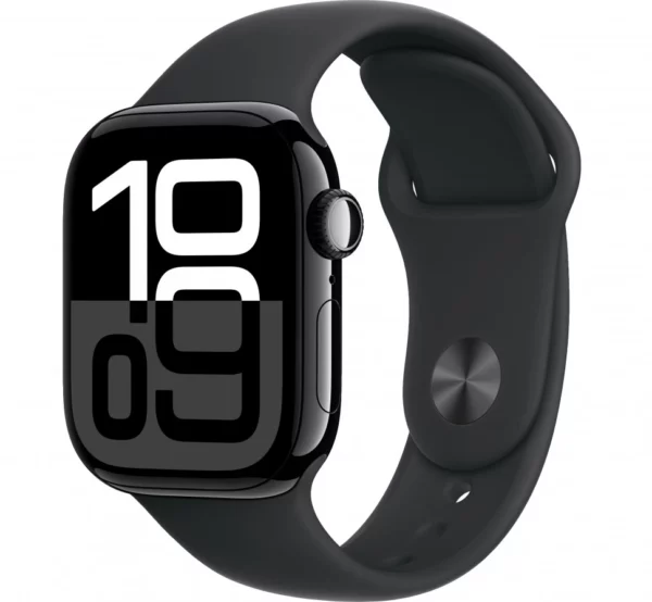 Умные часы Apple Watch Series 10 42mm Jet Black Aluminum Case with Black Sport Band (M/L)