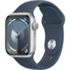 Умные часы Apple Watch Series 9 41mm Silver Aluminum Case with Storm Blue Sport Band (M/L)