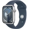 Умные часы Apple Watch Series 9 45mm Silver Aluminum Case with Storm Blue Sport Band (S/M)