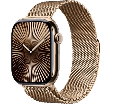 Умные часы Apple Watch Series 10 46mm Gold Titanium Case with Gold Milanese Loop (M/L)