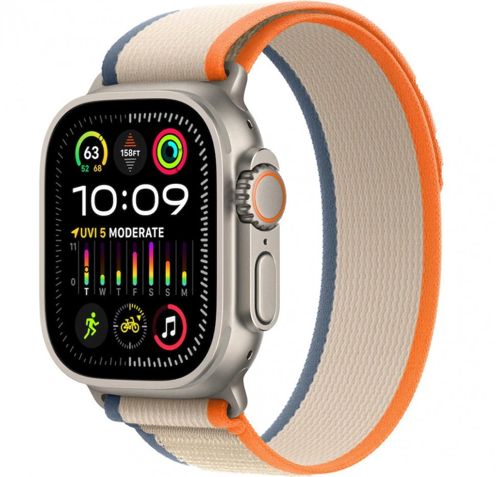 Умные часы Apple Watch Ultra 2 49mm Titanium Case with Orange/Beige Trail Loop (M/L)