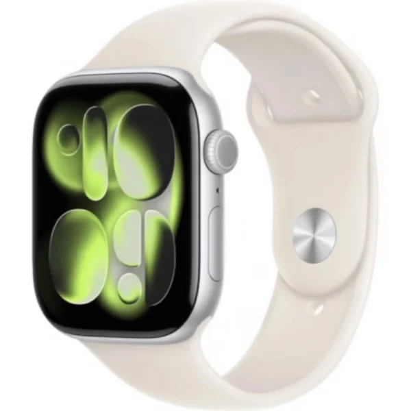 Умные часы Apple Watch Series 11 46mm Silver Aluminum Case with Light Blush Sport Band (S/M)