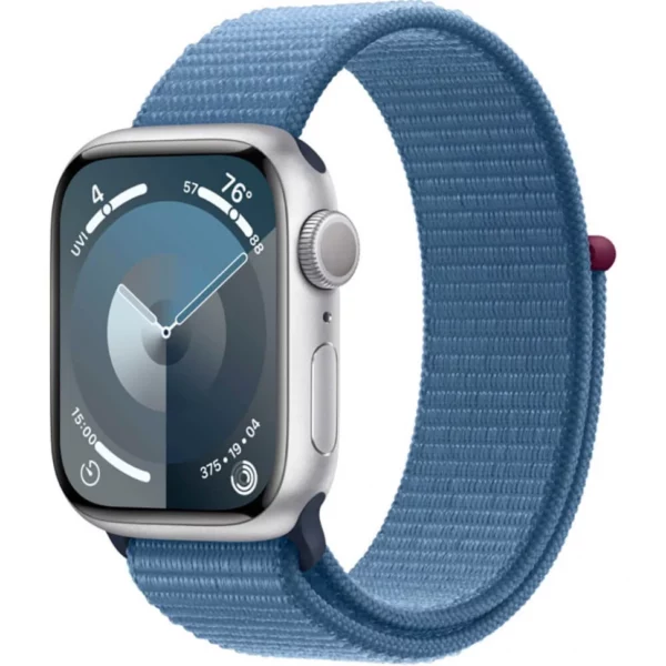 Умные часы Apple Watch Series 9 41mm Silver Aluminum Case with Blue Sport Loop