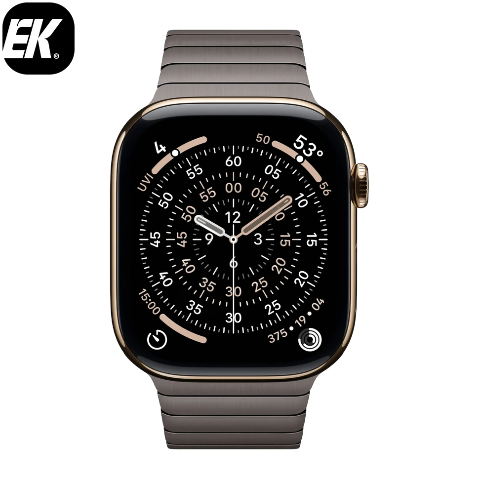 Умные часы Apple Watch Series 11 46mm Gold Titanium Case with Gold Milanese Loop (S/M)