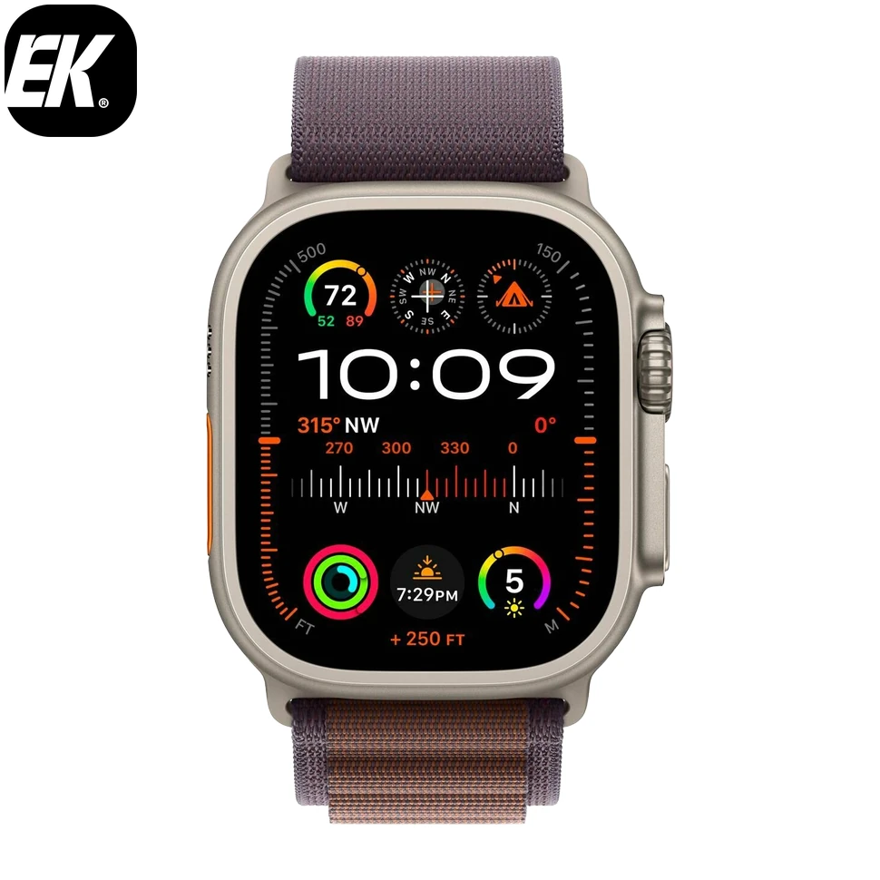 Умные часы Apple Watch Ultra 2 49mm Titanium Case with Indigo Alpine Loop (L)