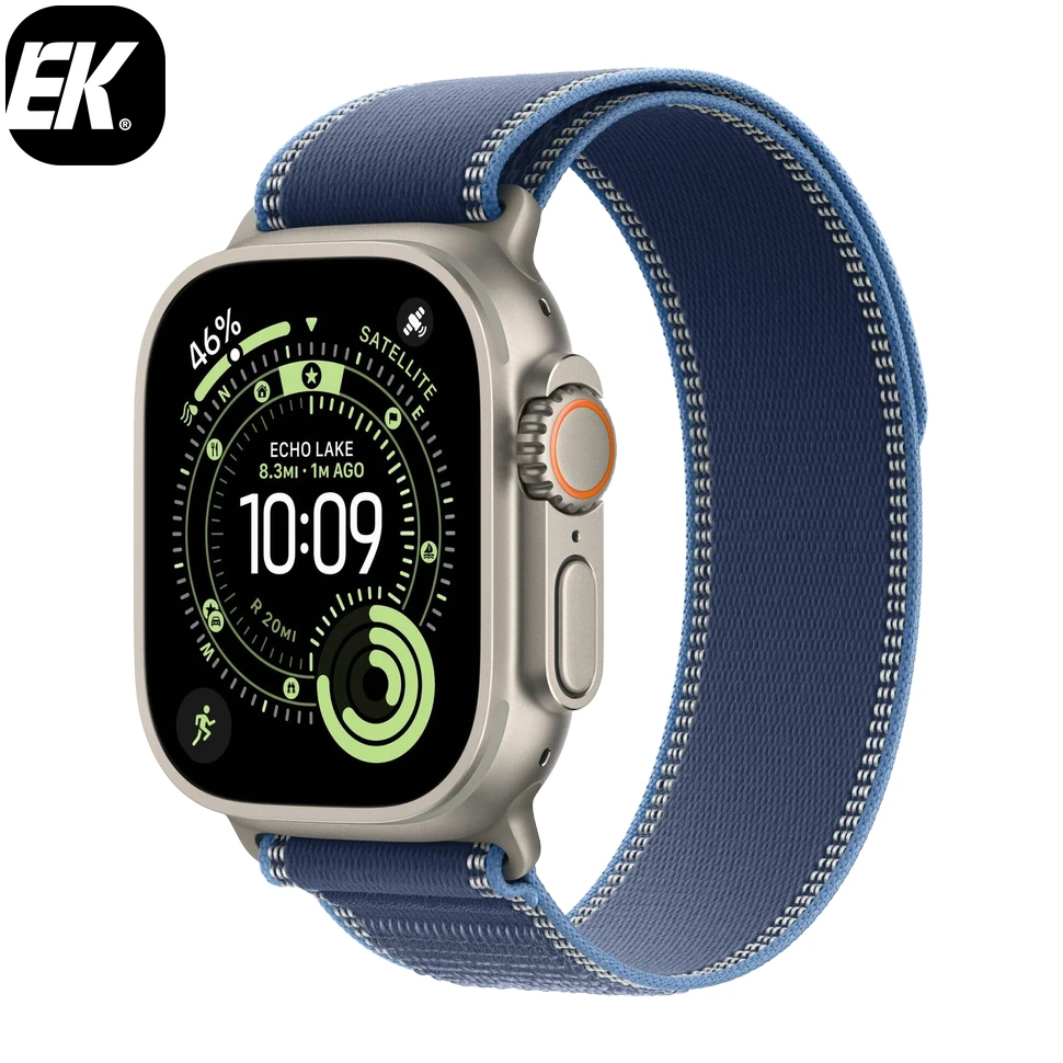Умные часы Apple Watch Ultra 3 2025 49mm Black Titanium Case with Light Blue Alpine Loop (L)