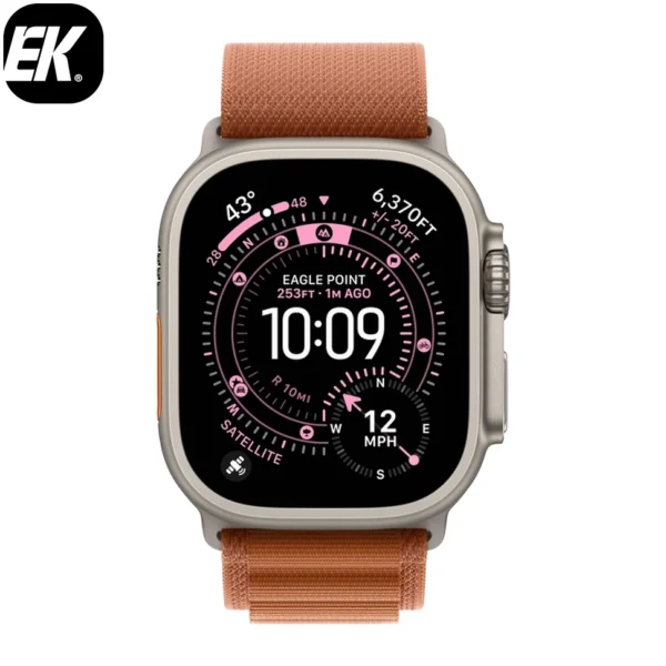Умные часы Apple Watch Ultra 3 2025 49mm Black Titanium Case with Terra Cotta Alpine Loop (L)