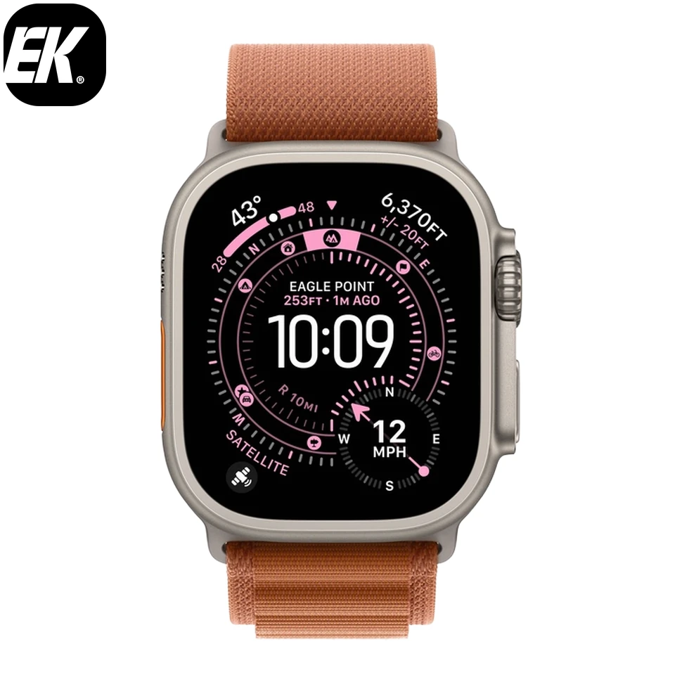 Умные часы Apple Watch Ultra 3 2025 49mm Black Titanium Case with Terra Cotta Alpine Loop (S)