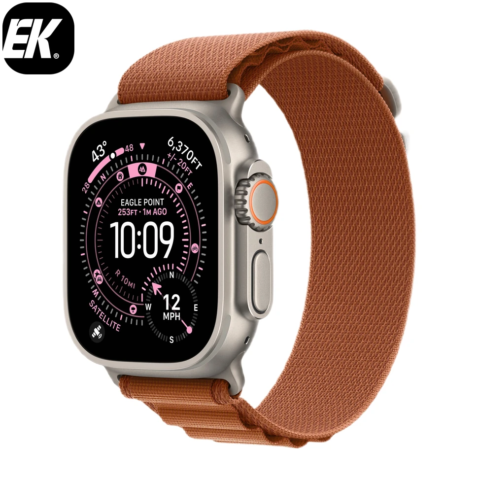 Умные часы Apple Watch Ultra 3 2025 49mm Natural Titanium Case with Terra Cotta Alpine Loop (L)