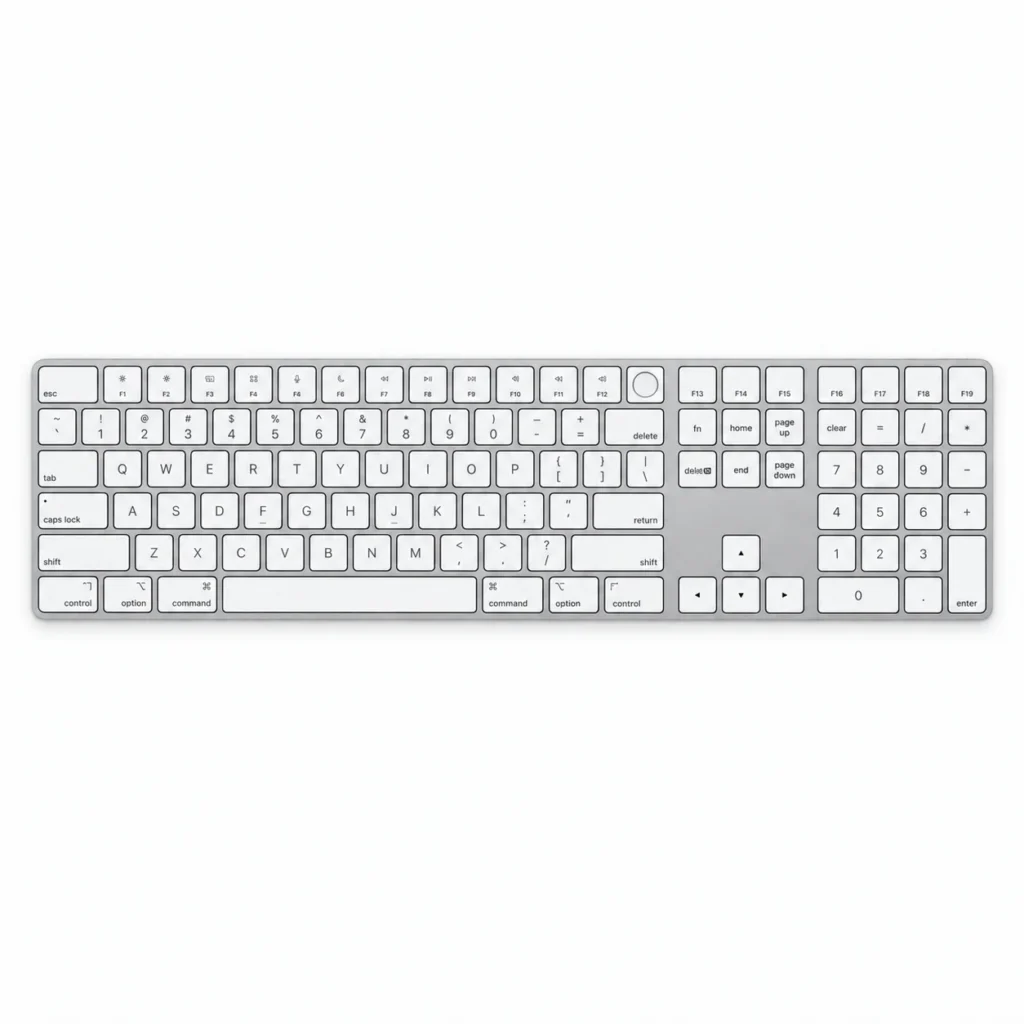 Клавиатура Apple Magic Keyboard with Touch ID and Numeric Keypad - White (Белый) MK2C3CG/A A2520