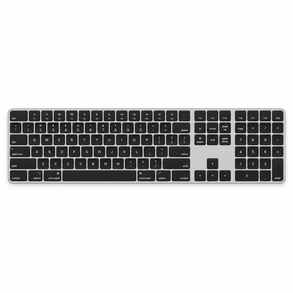 Клавиатура Apple Magic Keyboard with Touch ID and Numeric Keypad - Black (Чёрный) MMMR3CG/A A2520