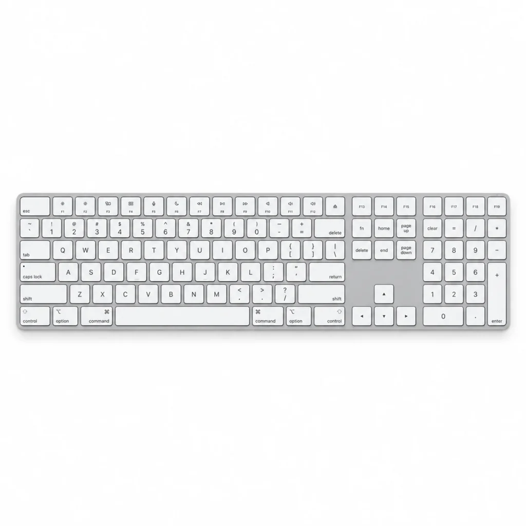 Клавиатура Apple Magic Keyboard with Numeric Keypad - White (Белый) MQ052