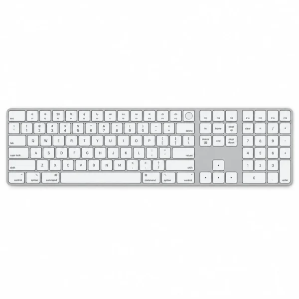 Клавиатура Apple Magic Keyboard with Touch ID and Numeric Keypad USB-C - White (Белый) MXK73