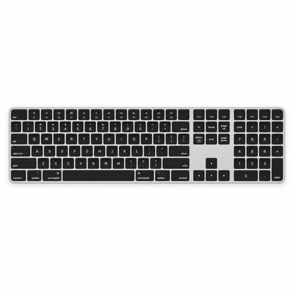 Клавиатура Apple Magic Keyboard with Touch ID and Numeric Keypad - Black (Чёрный) MXK83ZA/A A3119