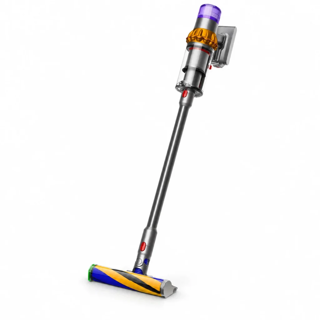 Вертикальный беспроводной пылесос Dyson V15 Detect Absolute (SV47) Yellow/Nickel