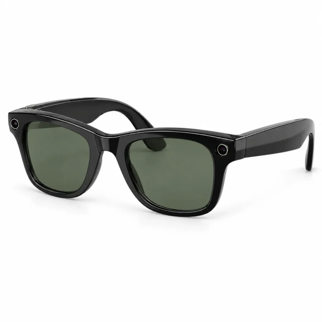 Ray-Ban Meta Wayfarer RW4012 Shiny Black/G15 Green