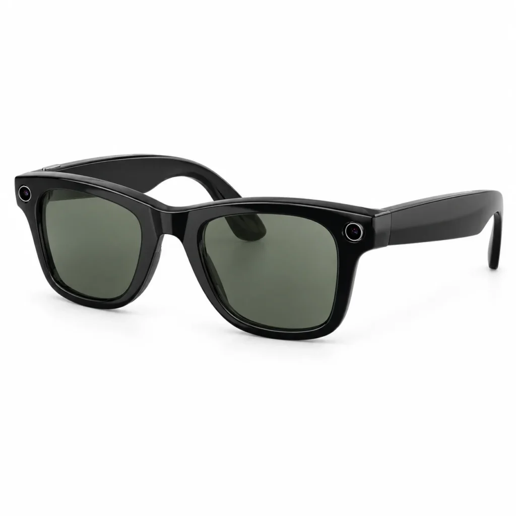 Ray-Ban Meta Wayfarer RW4012 Shiny Black/Transitions Graphite Green